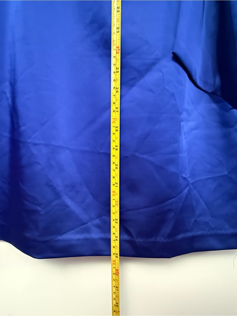 Maggy London Royal Blue Satin Tie-Waist Sheath Dress - Picture 4 of 5